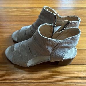 Not Rated brand peep toe booties